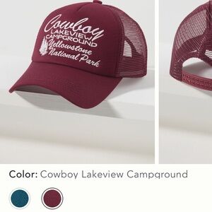 Brand New Anthropologie Trucker hat.  Burgundy.